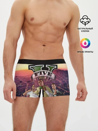 Мужские трусы боксеры / GTA V | TEAM FOREVER AND EVER
