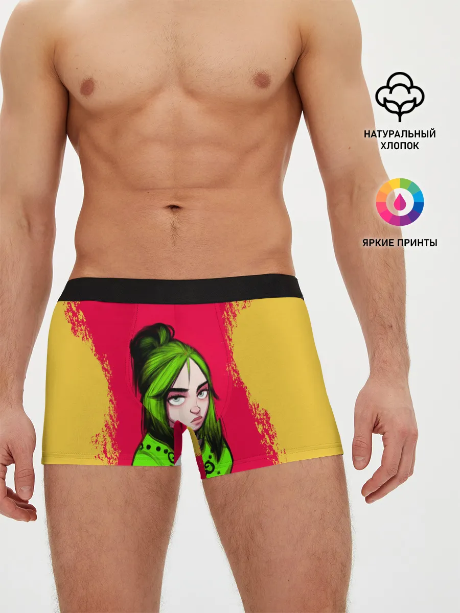 Мужские трусы боксеры / BILLIE EILISH | БИЛЛИ АЙЛИШ