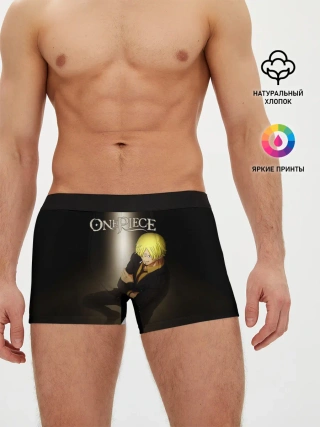 Мужские трусы боксеры / Винсмок Санджи | One Piece. Большой куш