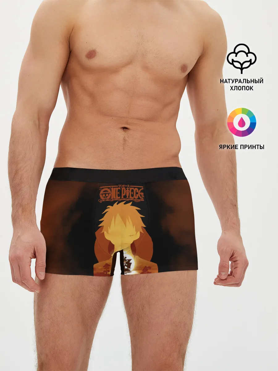 Мужские трусы боксеры / One Piece пираты Соломенной Шляпы