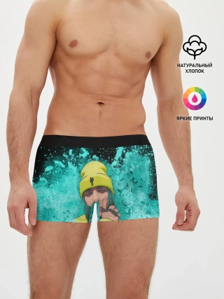 Мужские трусы боксеры / BILLIE EILISH | БИЛЛИ АЙЛИШ