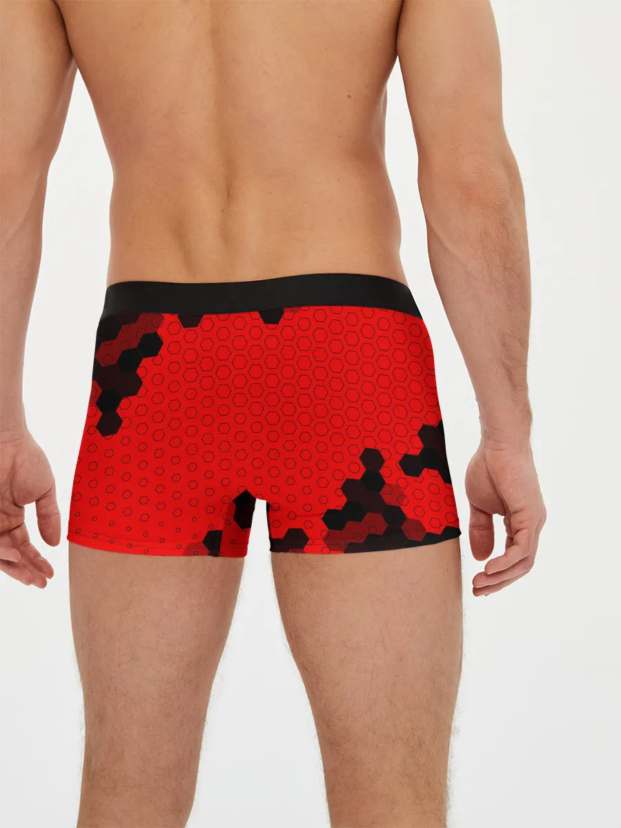 Мужские трусы боксеры / Deathloop - Череп - Соты