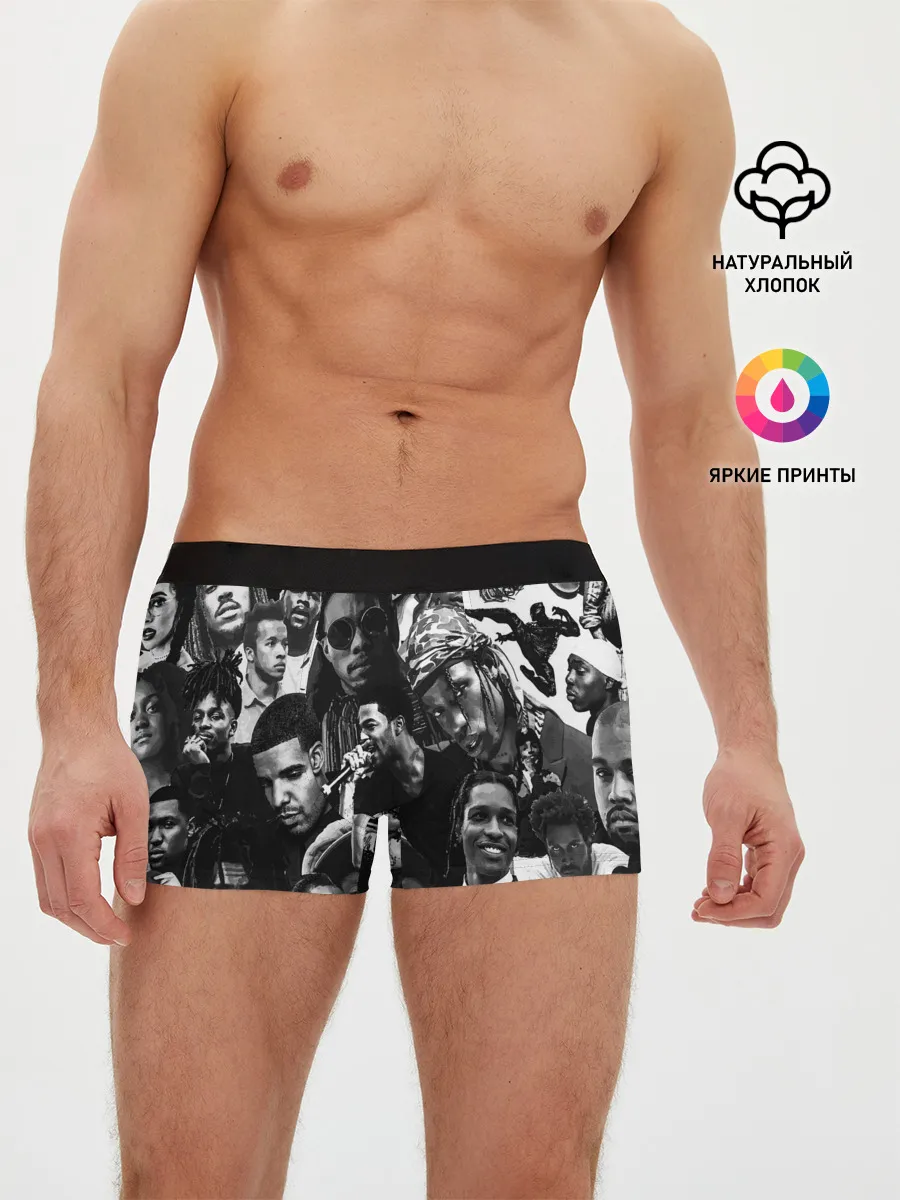 Мужские трусы боксеры / Music Rap allpic