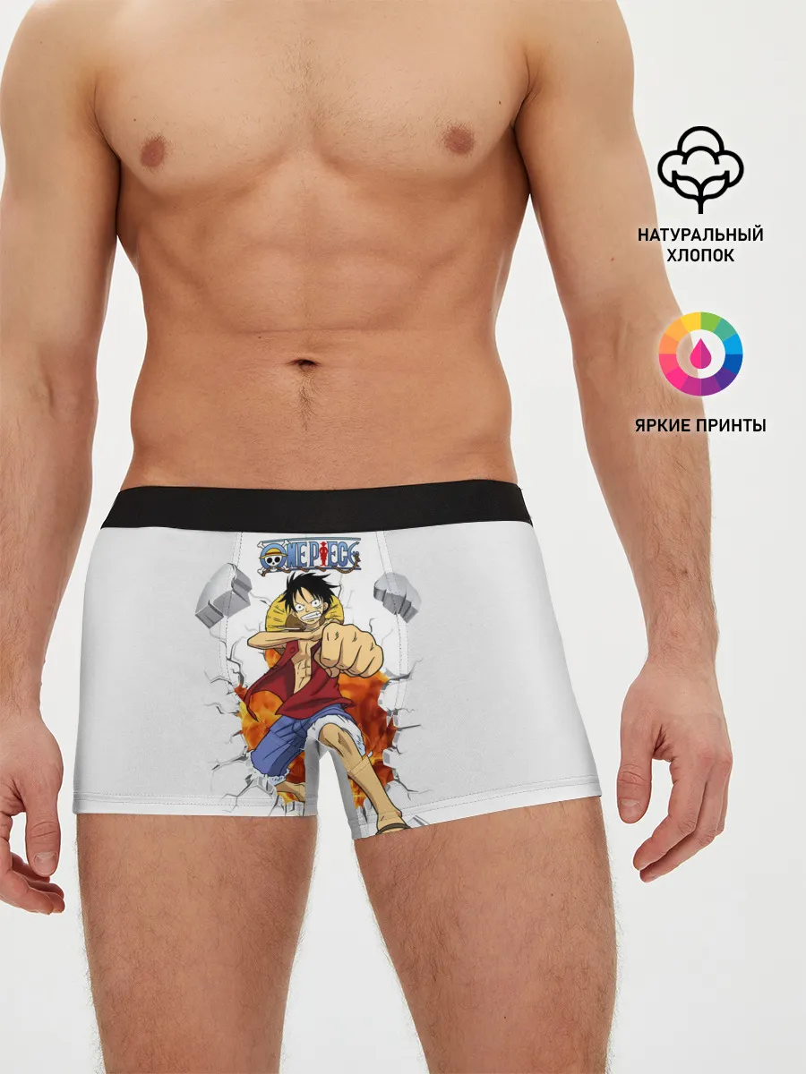 Мужские трусы боксеры / Луффи One Piece. Большой куш