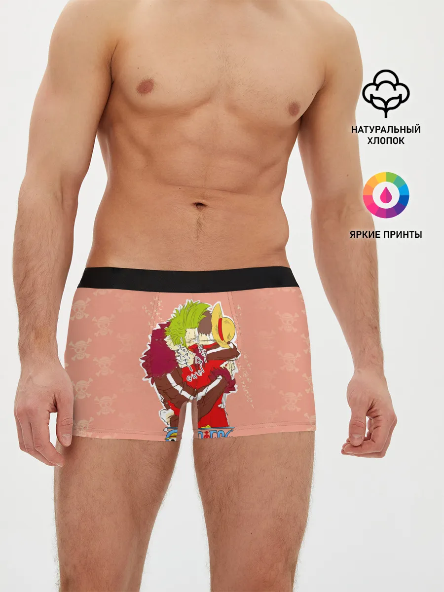 Мужские трусы боксеры / Бартоломео и Луффи One Piece