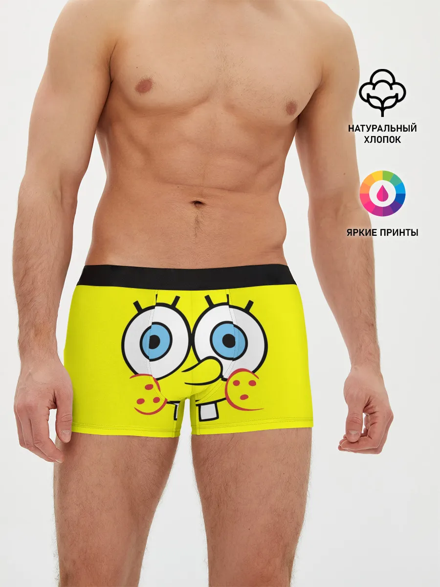 Мужские трусы боксеры / Губка БОБ