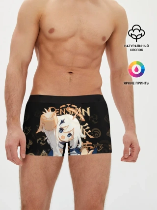 Мужские трусы боксеры / Паймон / Genshin Impact