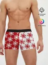 Мужские трусы боксеры / Новогодние Снежинки 2022