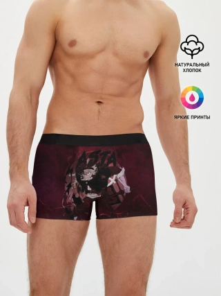 Мужские трусы боксеры / Аста Черный клевер Red style