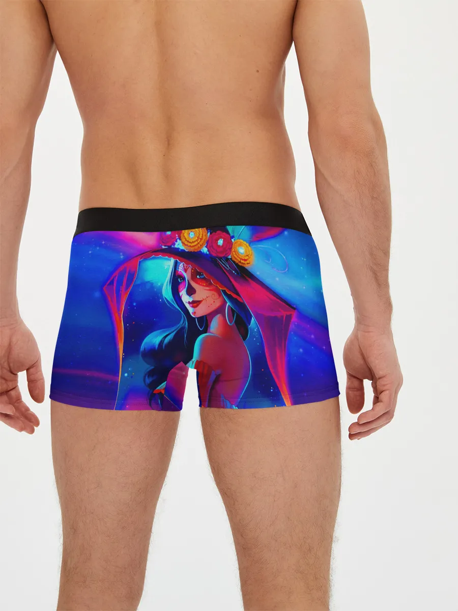 Мужские трусы боксеры / Неоновая ведьма