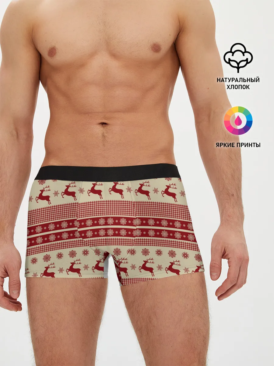 Мужские трусы боксеры / Новогодние Олени!