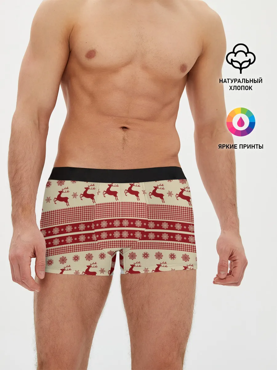 Мужские трусы боксеры / Новогодние Олени!