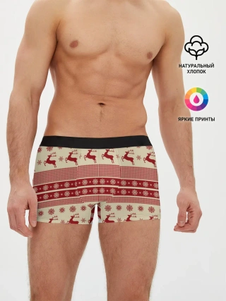 Мужские трусы боксеры / Новогодние Олени!