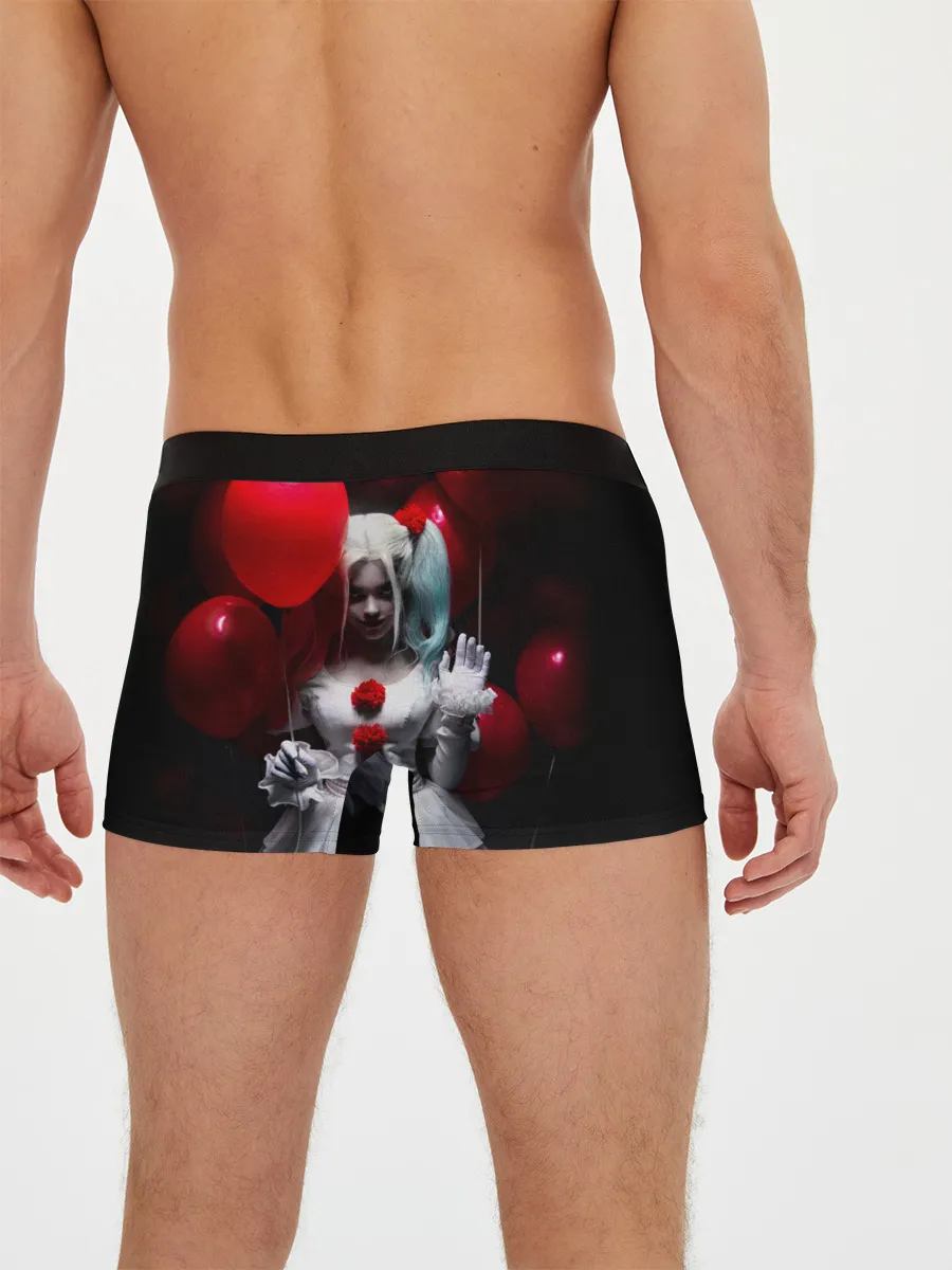 Мужские трусы боксеры / Плохая девочка с красными шарами