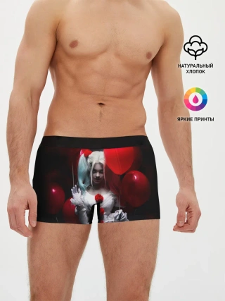 Мужские трусы боксеры / Плохая девочка с красными шарами