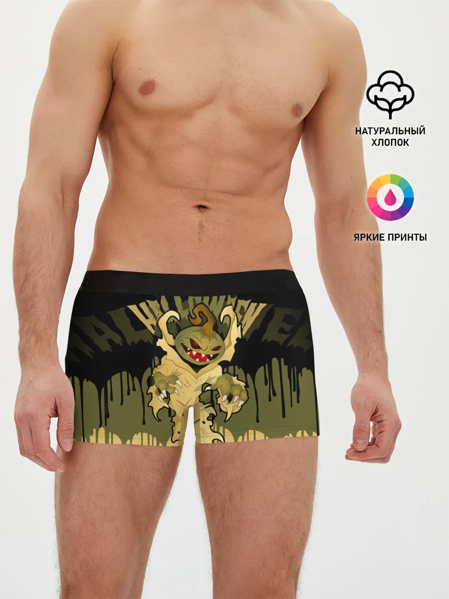 Мужские трусы боксеры / Тыква в ночь мертвецов