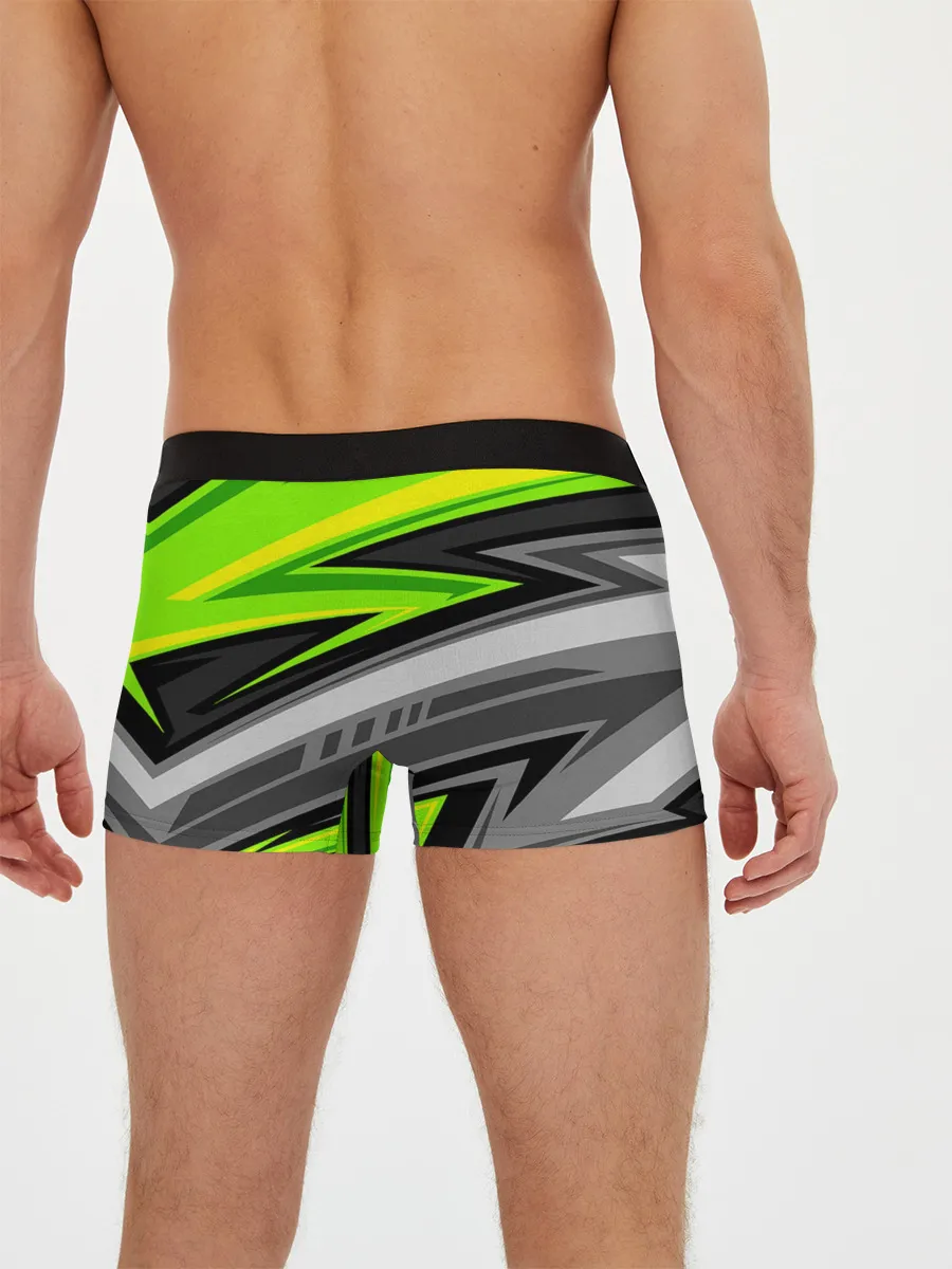 Мужские трусы боксеры / Зеленые линии