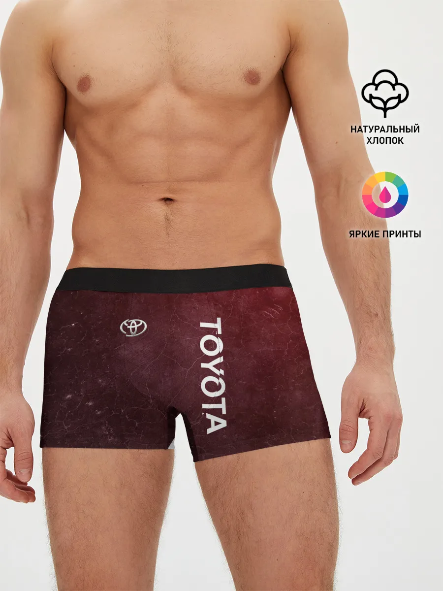 Мужские трусы боксеры / TOYOTA | RED GRUNGE