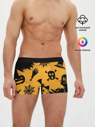 Мужские трусы боксеры / УЖАСТИК НА ХЭЛЛОУИН