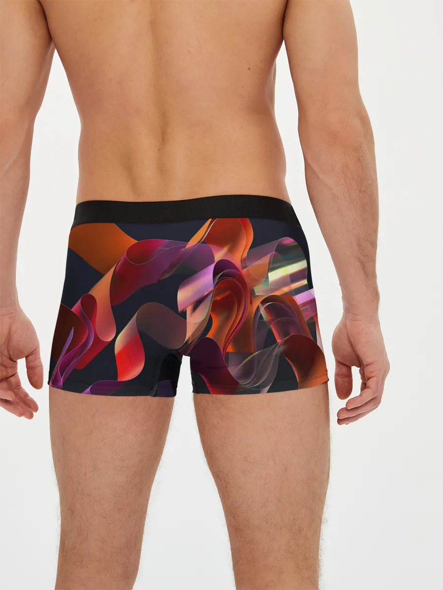 Мужские трусы боксеры / Абстрактные ленты