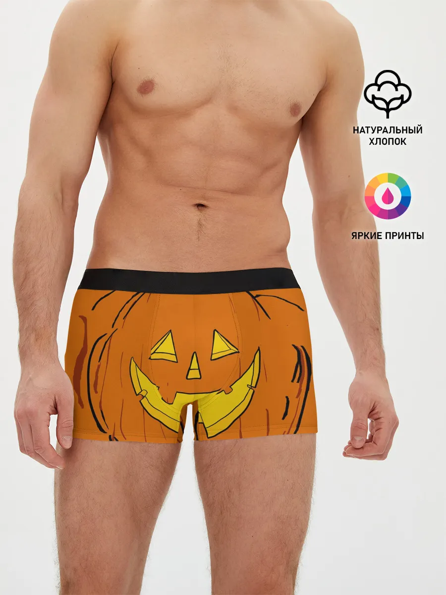 Мужские трусы боксеры / Костюм тыквы / Halloween