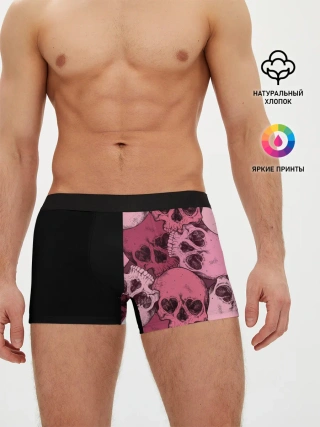 Мужские трусы боксеры / Dark and Skull