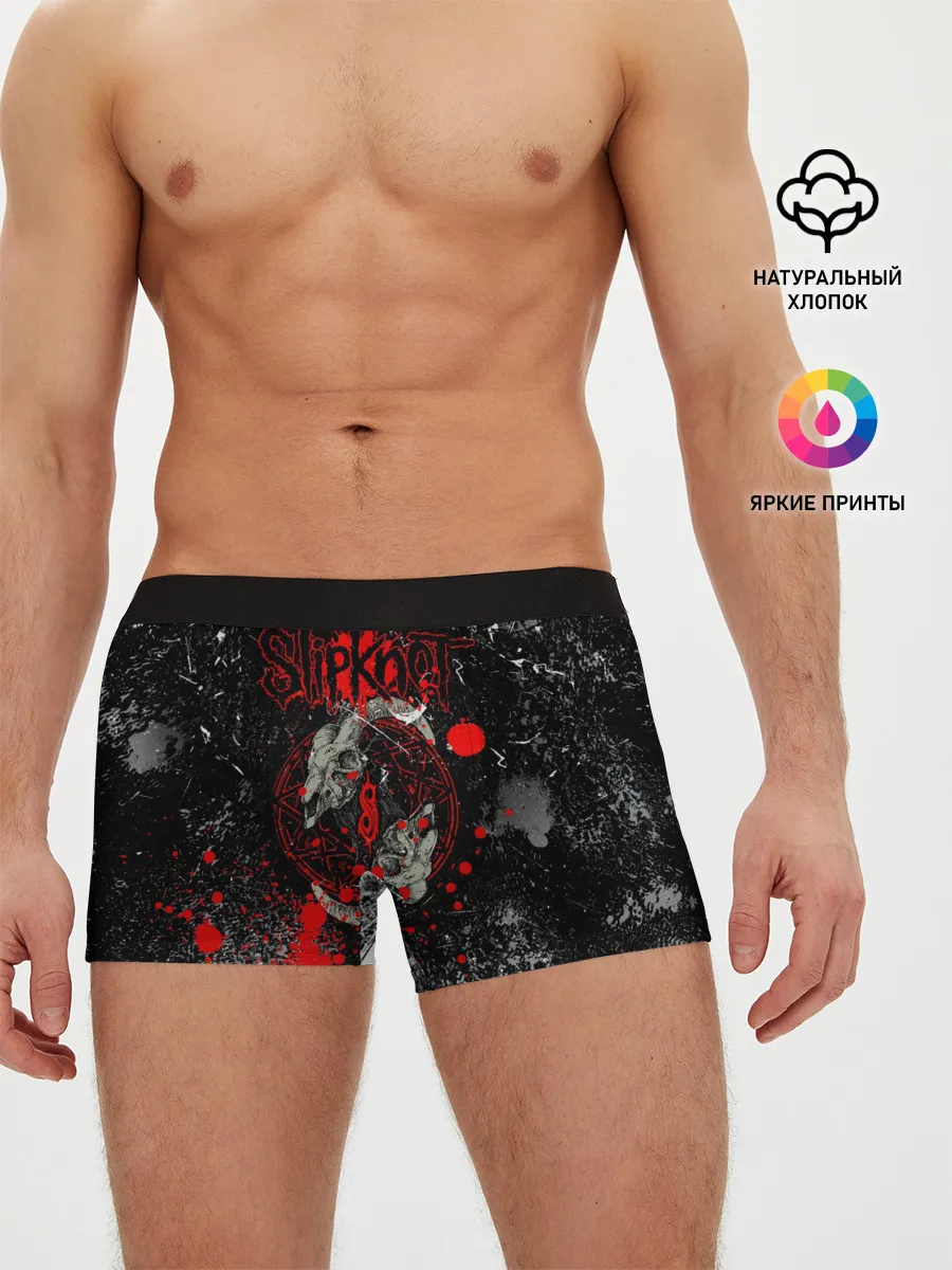 Мужские трусы боксеры / Рок Группа Слипкнот | Slipknot Гранж