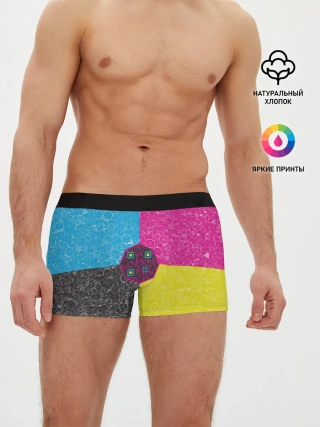 Мужские трусы боксеры / Октагон на фоне АПВ 4.1.14