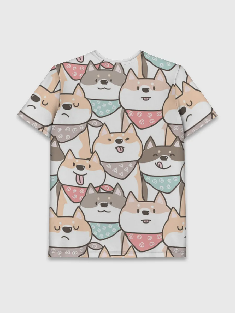 Мужская базовая футболка / Шиба Ину