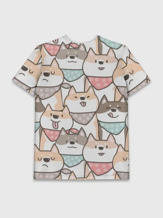 Мужская базовая футболка / Шиба Ину