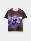 Мужская базовая футболка / хрупкий цветок фиалка