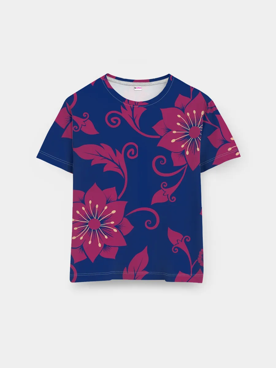 Мужская базовая футболка / Цветы