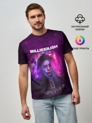 Мужская базовая футболка / BILLIE EILISH | GLITCH