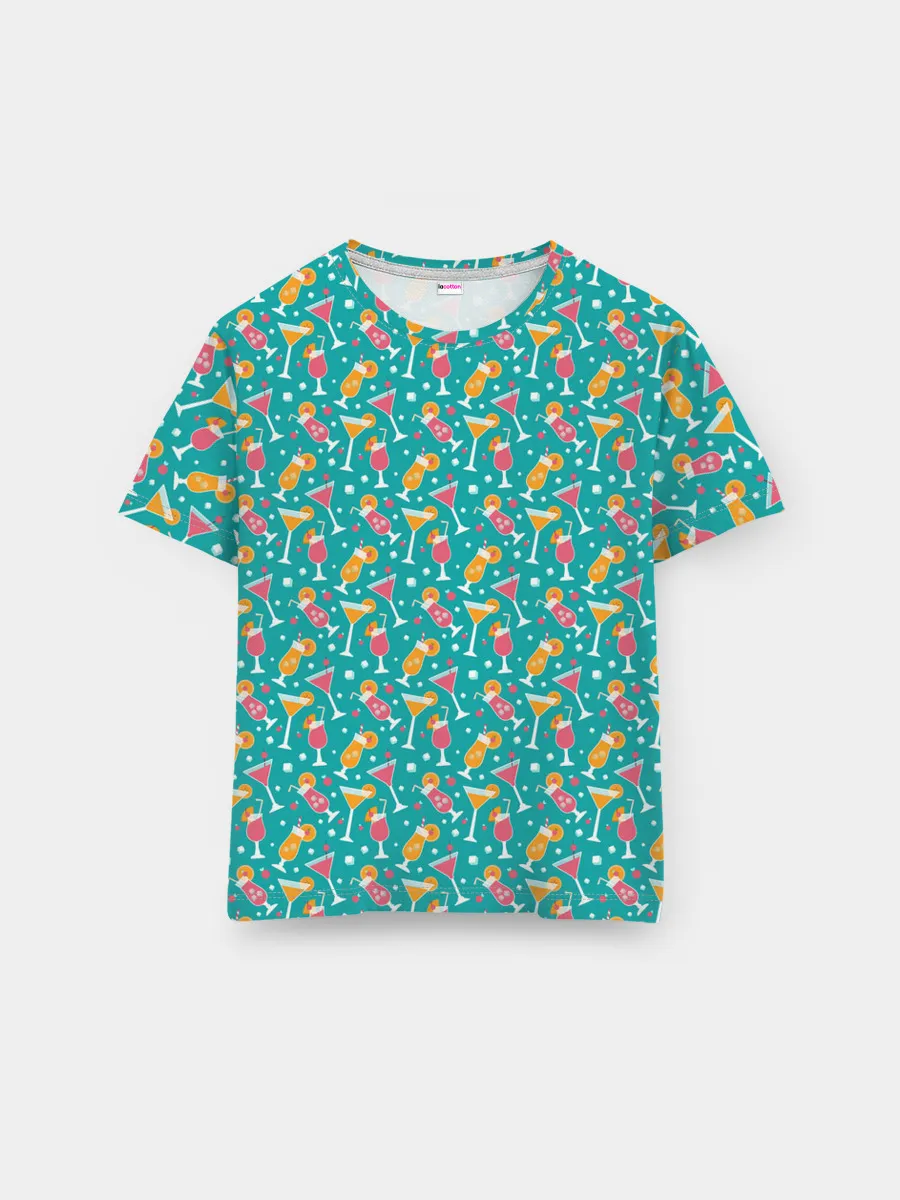 Мужская базовая футболка / Летняя текстура