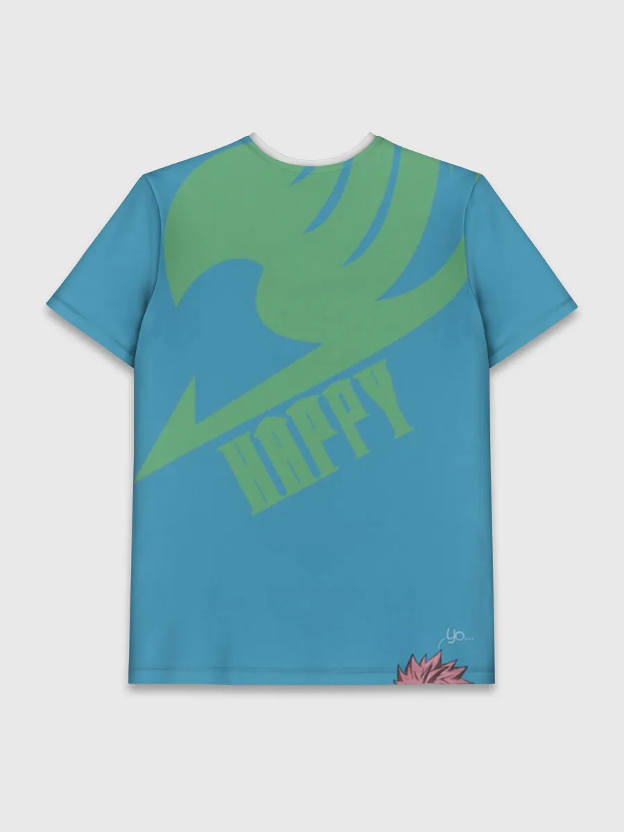 Мужская базовая футболка / Хэппи и Нацу Драгнил