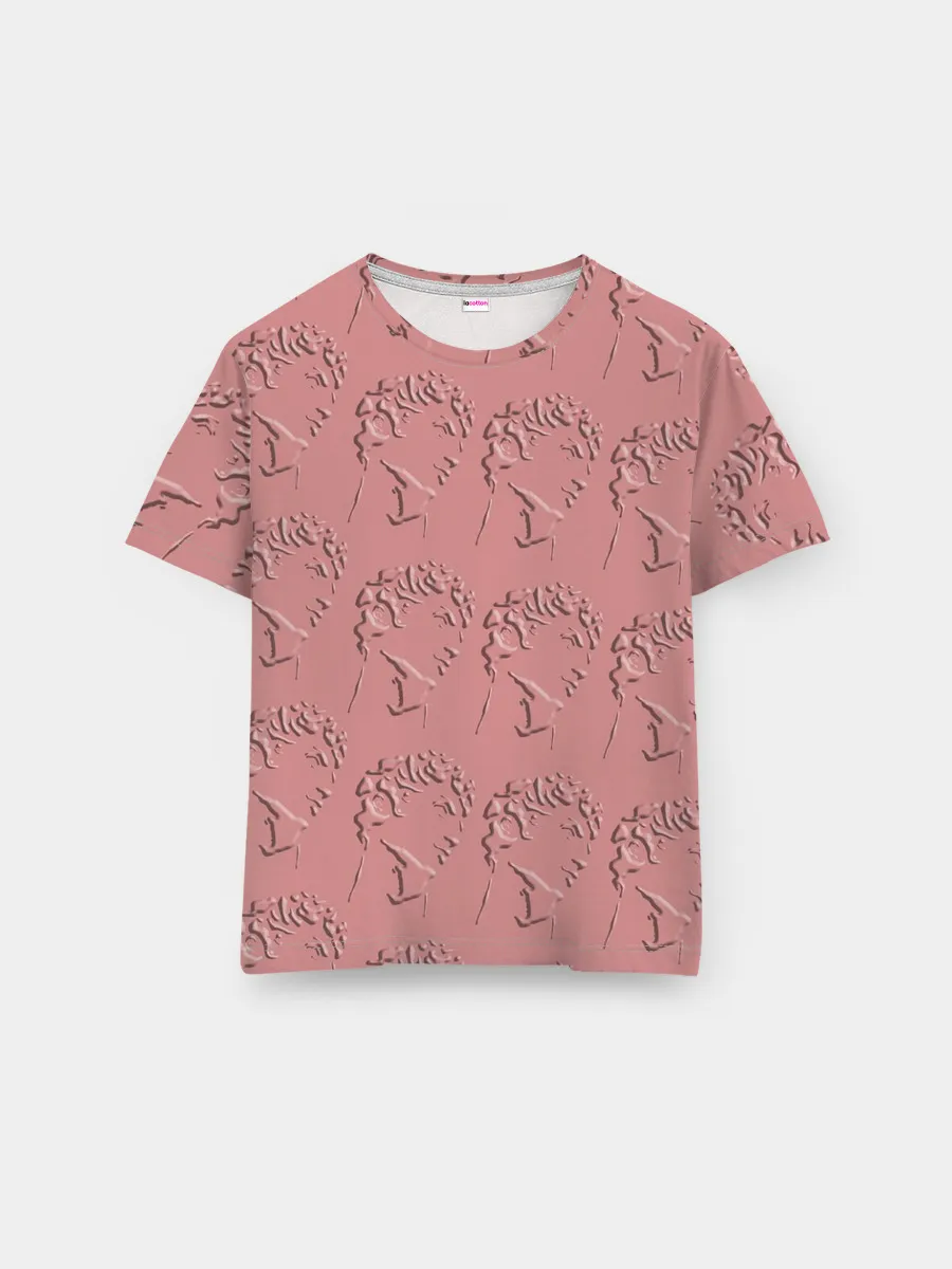 Мужская базовая футболка / Скульп монограмма полностью