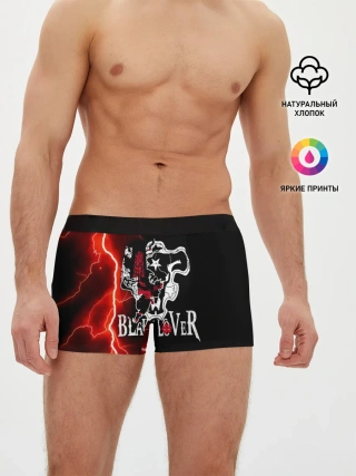 Мужские трусы боксеры / Черные быки | Черный Клевер