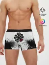 Мужские трусы боксеры / Чёрный клевер с иероглифами