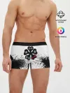 Мужские трусы боксеры / Чёрный клевер с иероглифами