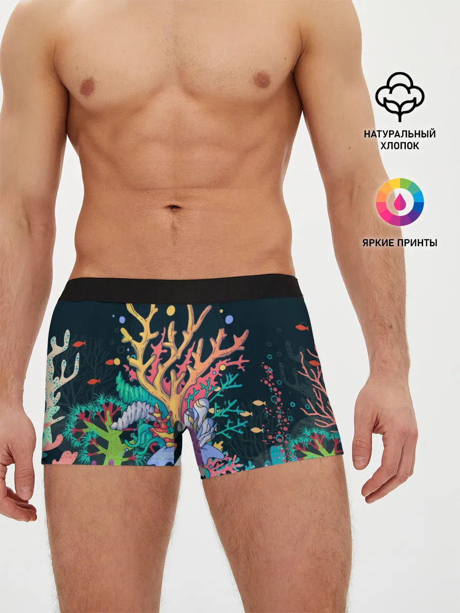 Мужские трусы боксеры / Морской пейзаж