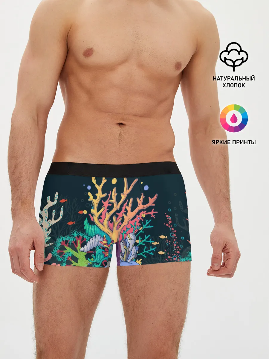 Мужские трусы боксеры / Морской пейзаж