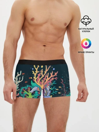 Мужские трусы боксеры / Морской пейзаж