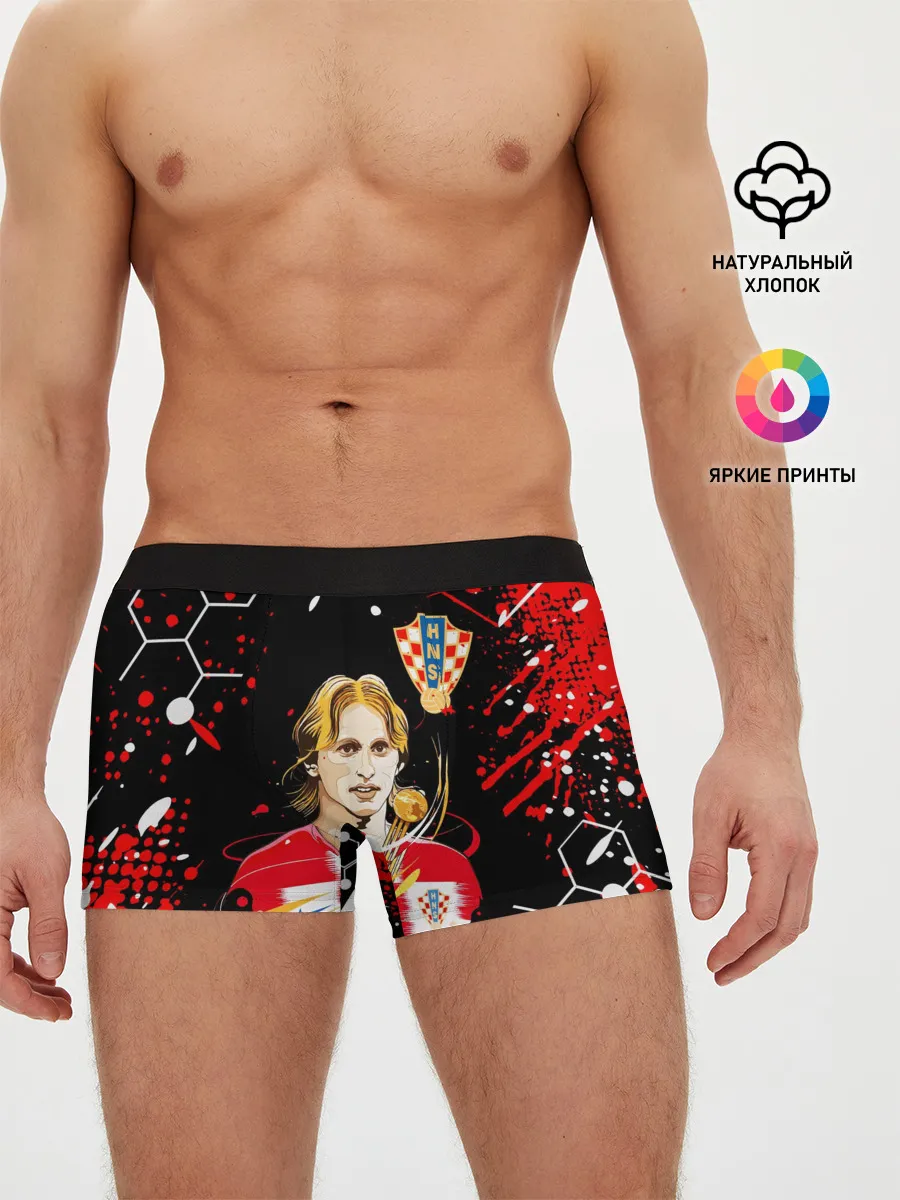 Мужские трусы боксеры / ЛУКА МОДРИЧ / LUKA MODRIC