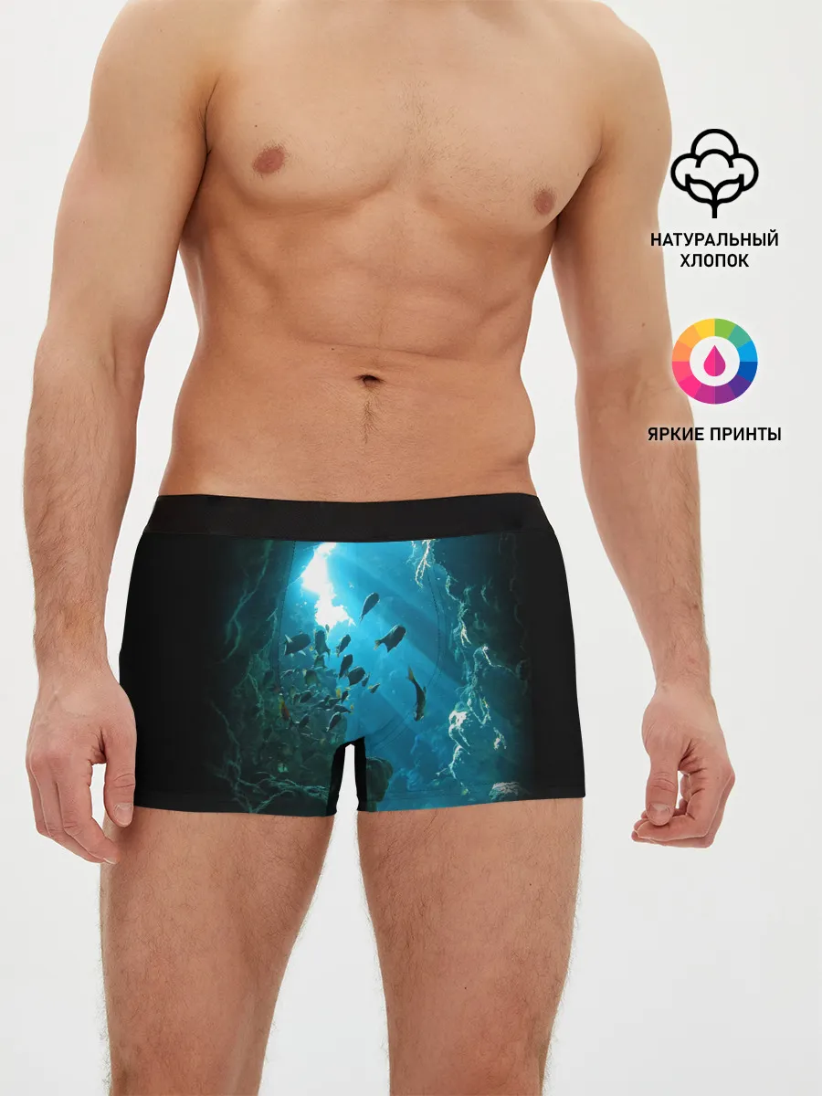 Мужские трусы боксеры / Коралловые рыбки