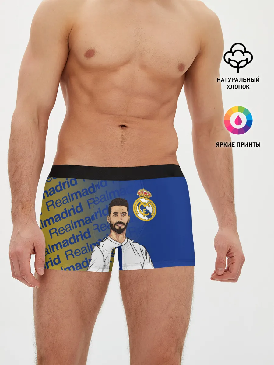Мужские трусы боксеры / СЕРХИО РАМОС / РЕАЛ МАДРИД