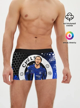 Мужские трусы боксеры / ЭДЕН АЗАР / CHELSEA / ЧЕЛСИ