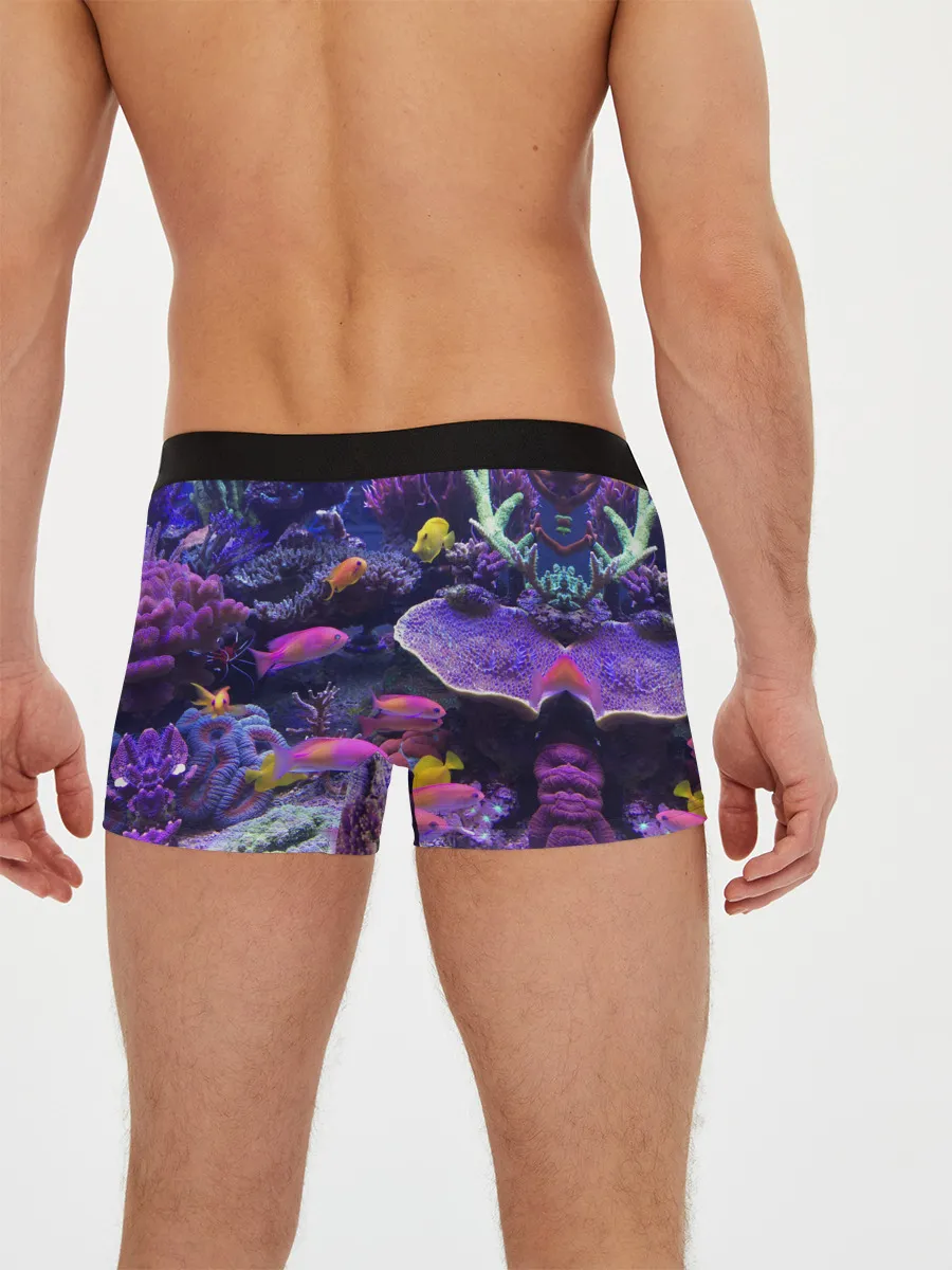 Мужские трусы боксеры / Коралловые рыбки