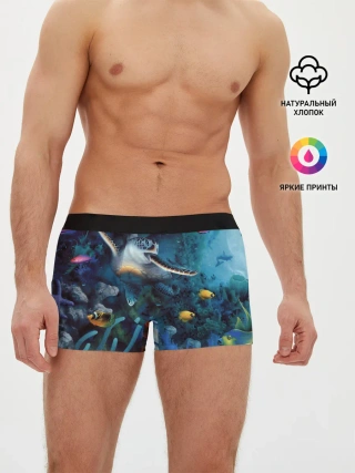Мужские трусы боксеры / Морская черепаха