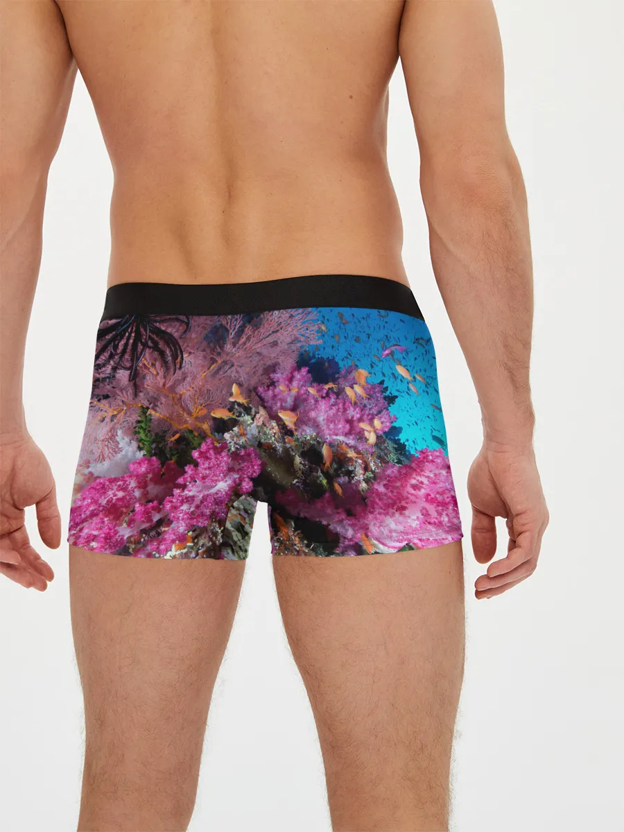 Мужские трусы боксеры / Коралловые рыбки