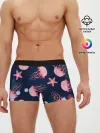 Мужские трусы боксеры / розовые медузы
